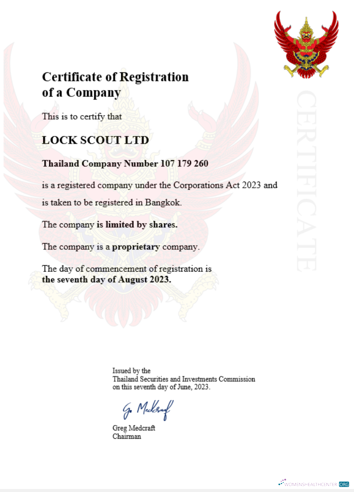 Download Thailand business registration certificate Word and PDF template Photoshop template